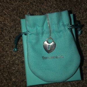 Tiffany heart lock necklace